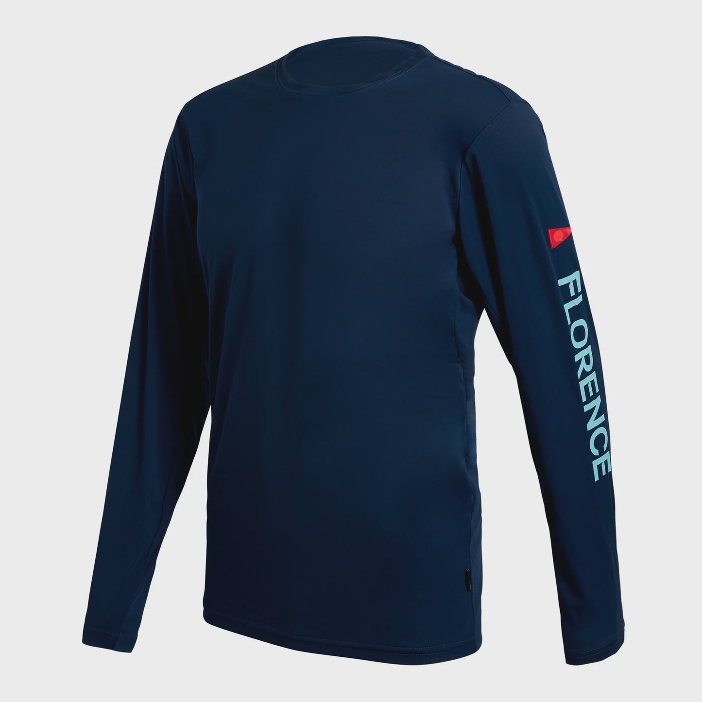 FLORENCE SUN PRO LOGO LONG SLEEVE UPF SHIRT - NAVY