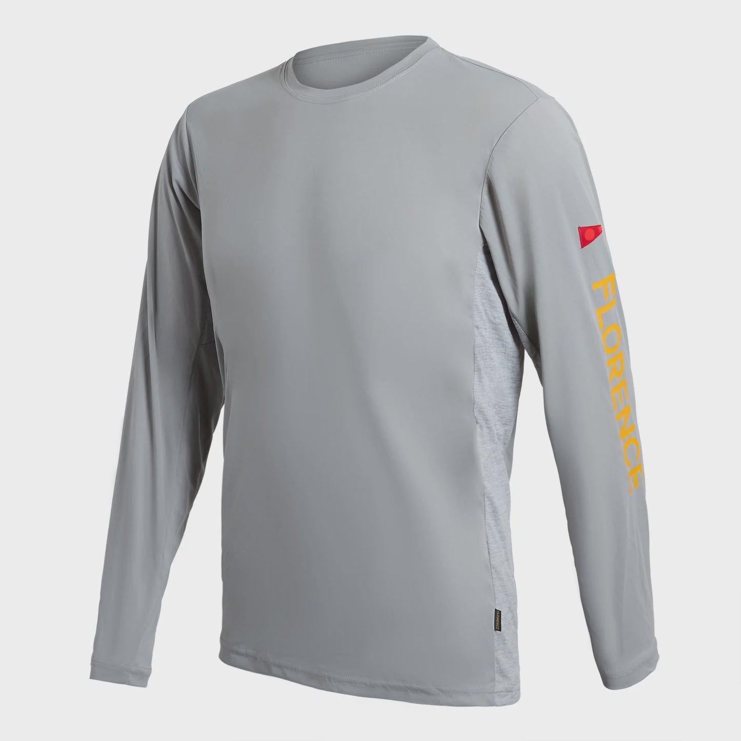 FLORENCE SUN PRO LOGO LONG SLEEVE UPF SHIRT - LIGHT GREY