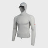 FLORENCE STANDARD ISSUE LS HOODED RASHGUARD - SILVER