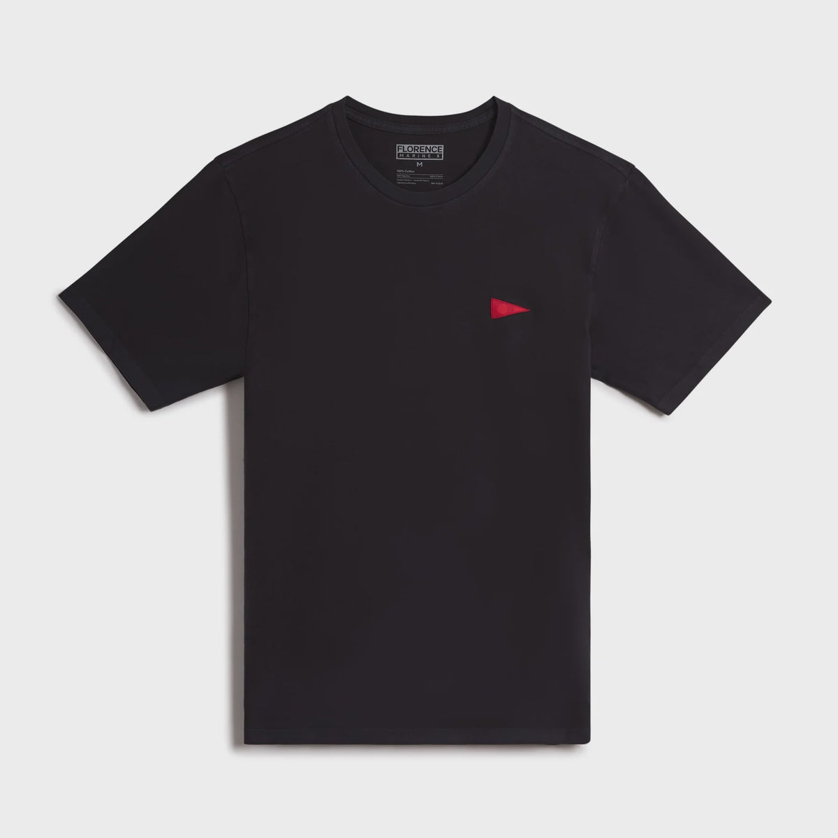 FLORENCE BURGEE T-SHIRT - BLACK / RED