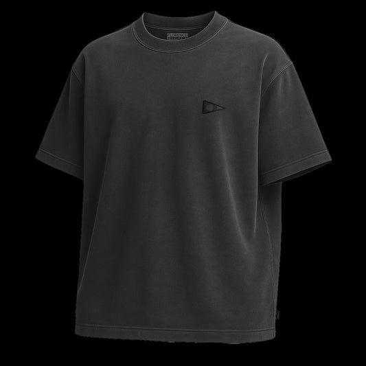 FLORENCE BURGEE BOX FIT T-SHIRT - BLACK BLACK