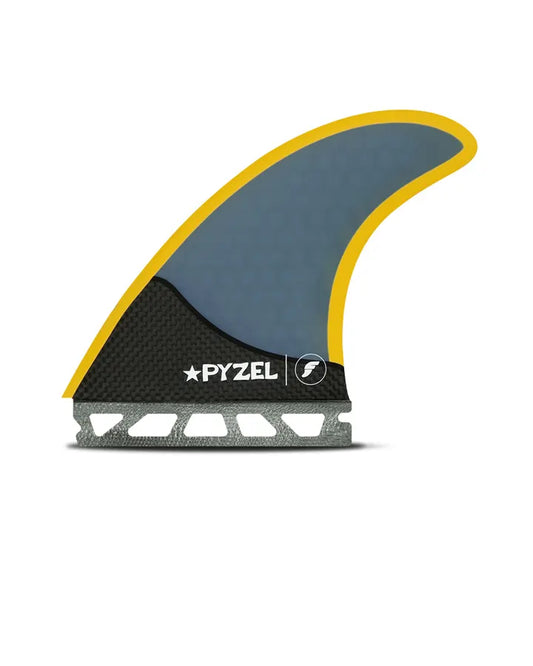 FUTURES PYZEL LARGE THRUSTER FINS - BLUE/YELLOW