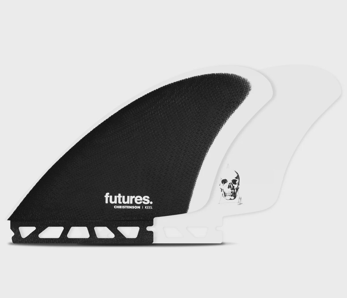 FUTURES CHRISTENSON KEEL FIBREGLASS - BLACK/WHITE