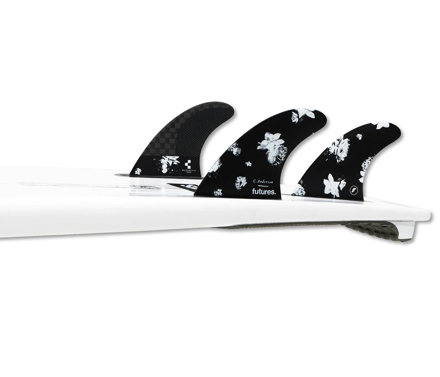 FUTURES ANDO BLACKSTIX TRI FIN SET - NEW 2024