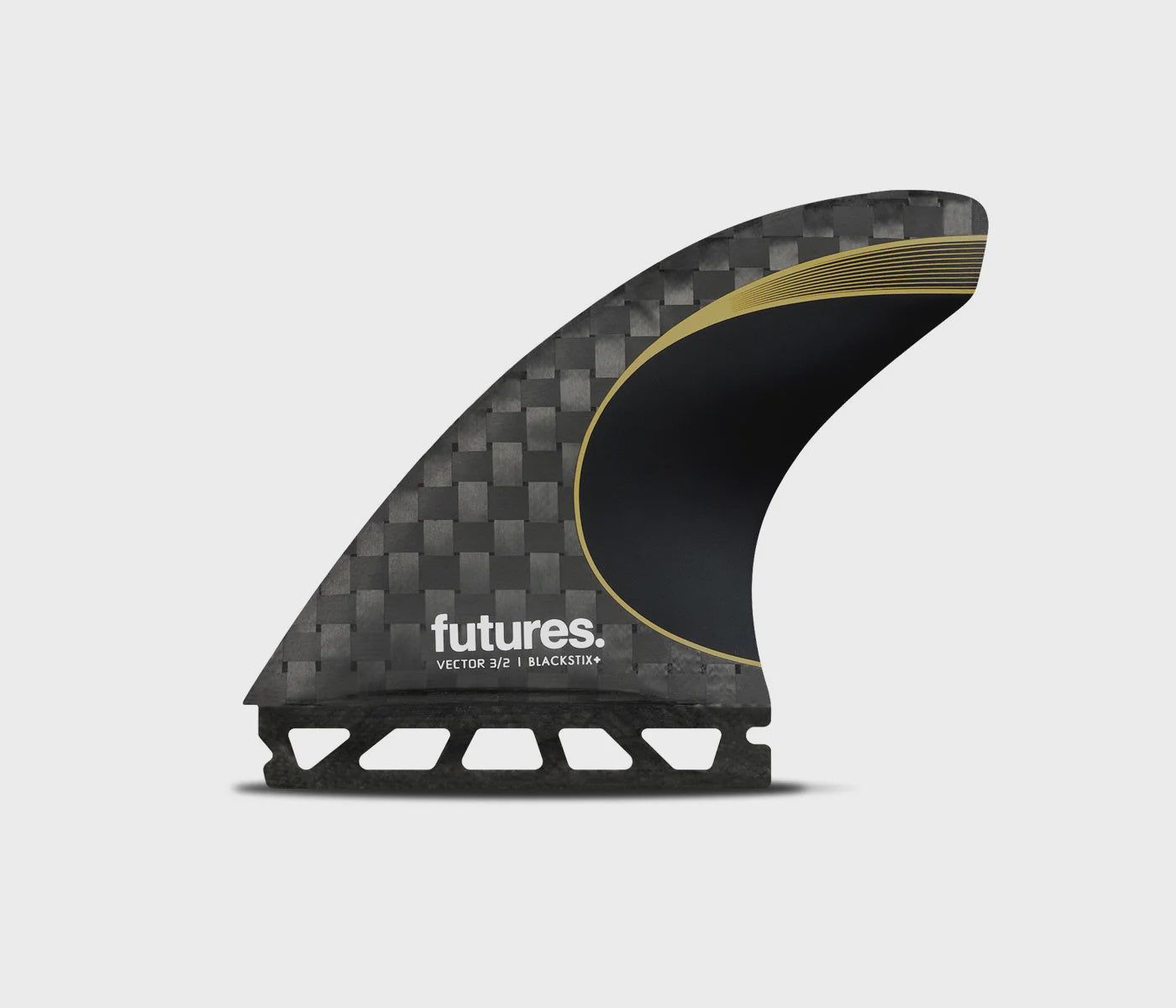 FUTURES 3/2 MEDIUM BLACKSTIX THRUSTER - GOLD