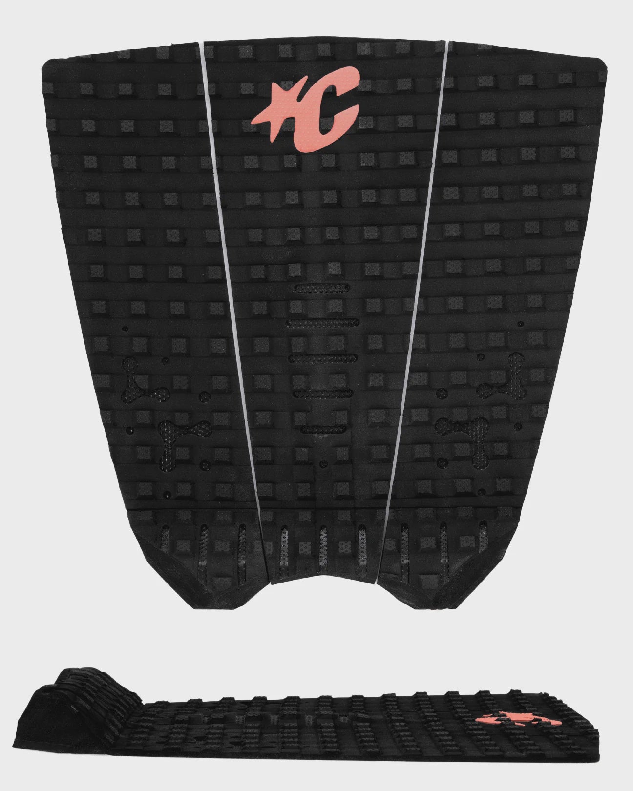 CREATURES MICK FANNING LOC-LITE ECOPURE® TAIL PAD - BLACK FLURO RED