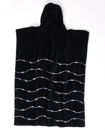 CREATURES HOODED PONCHO - BARBED WIRE