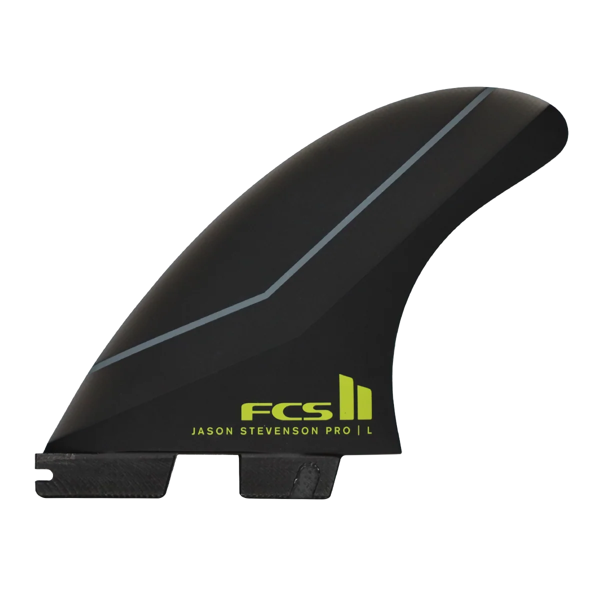 FCS II JS PG TRI FIN SET - SMOKE/LIME