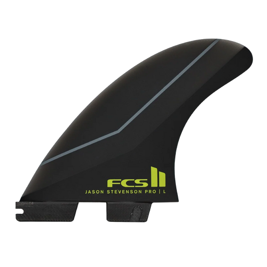 FCS II JS PG TRI FIN SET - SMOKE/LIME