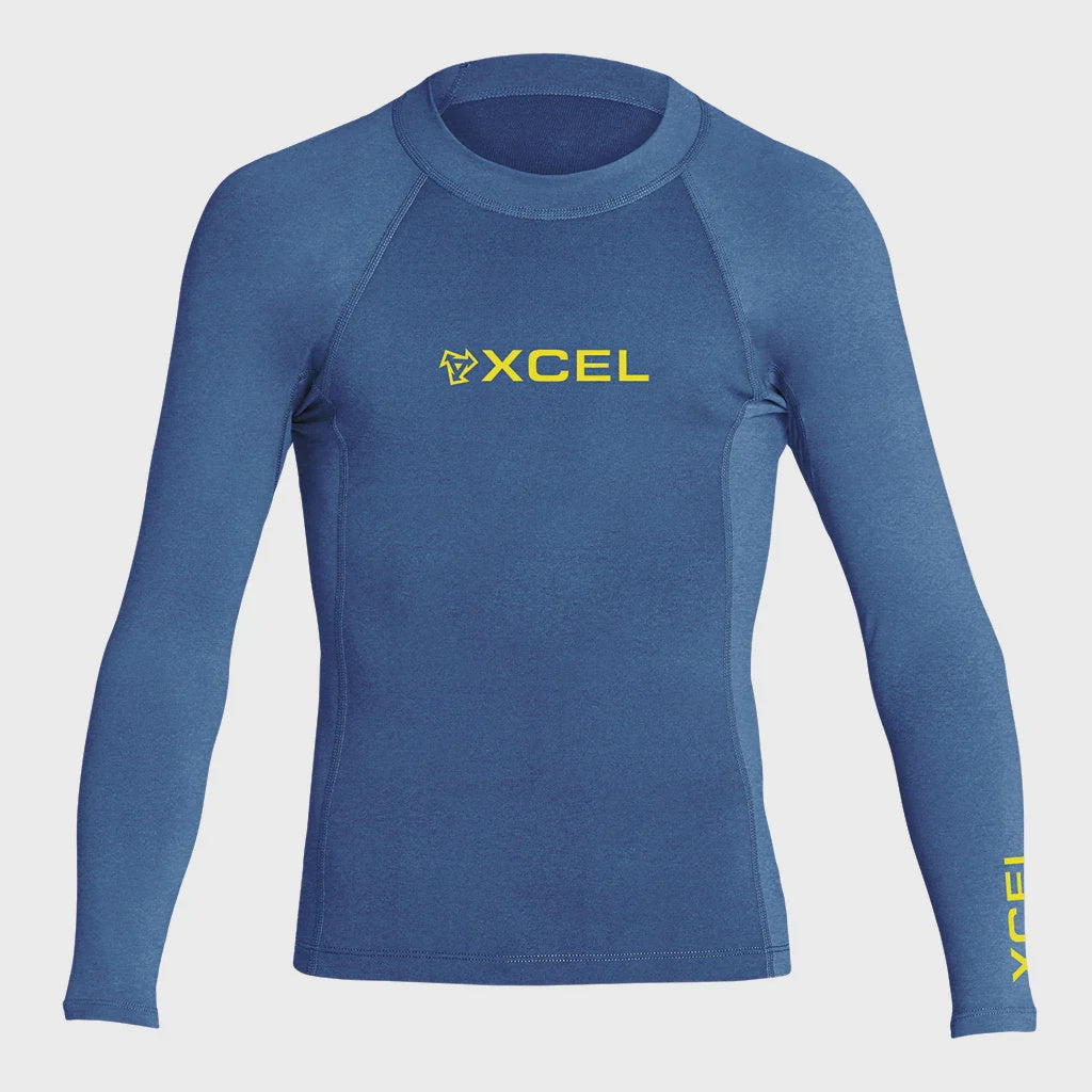 XCEL YOUTH PREMIUM STRETCH SOLID L/S RASH TEE