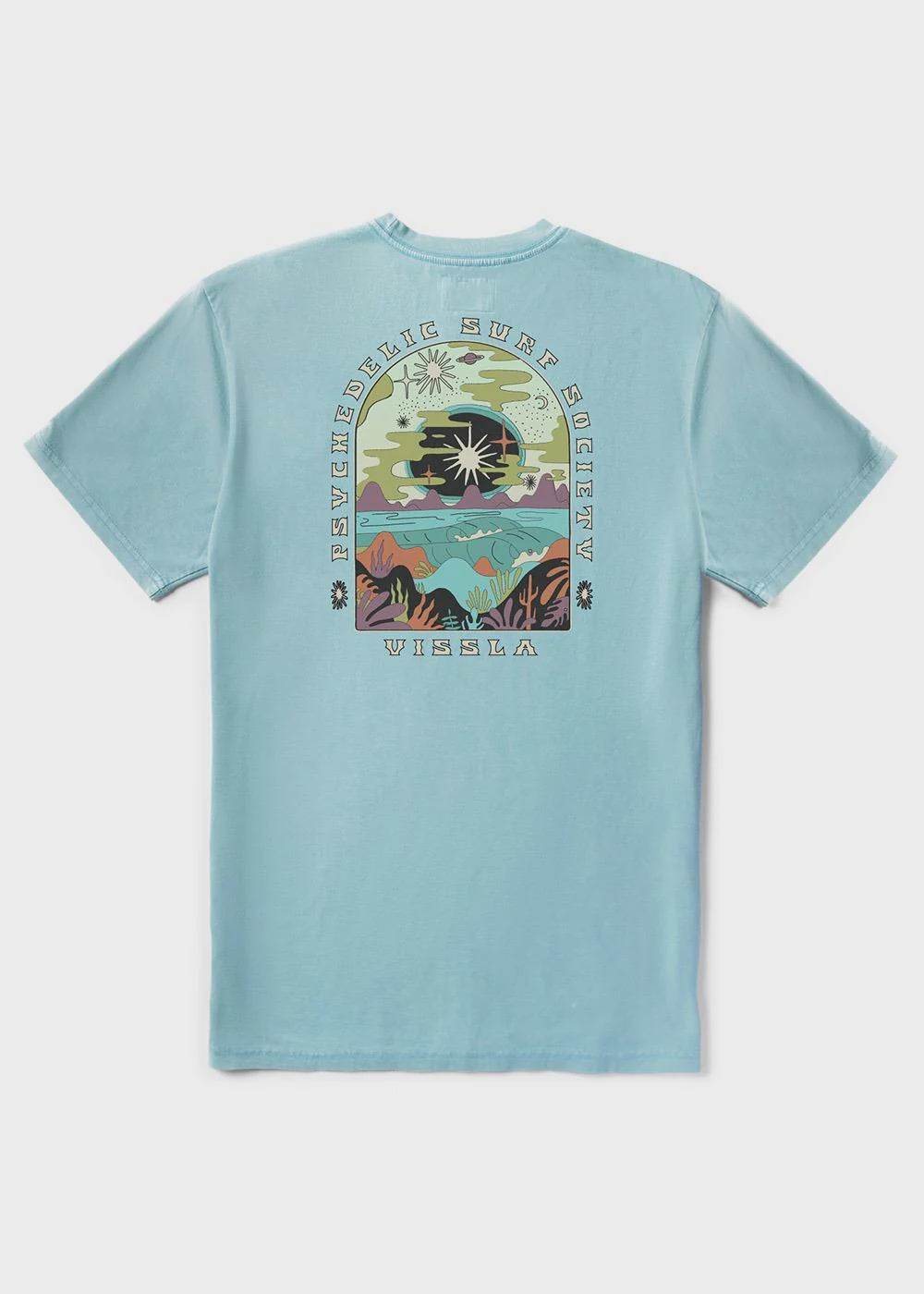 VISSLA LUCID DREAMS COSMIC SS TEE - VINTAGE BLUE
