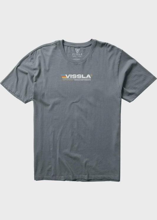 VISSLA BUILT ORGANIC BLEND SS TEE - GREY