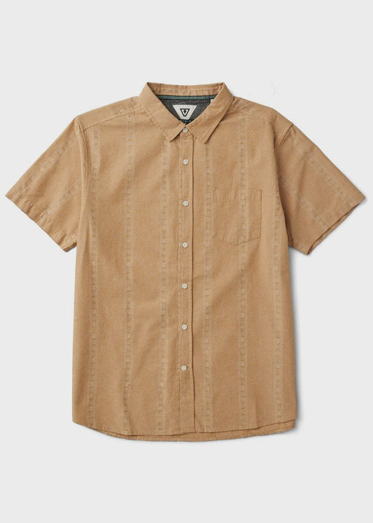 VISSLA RUINS DOBBY ECO SHORT SLEEVE - HUSK