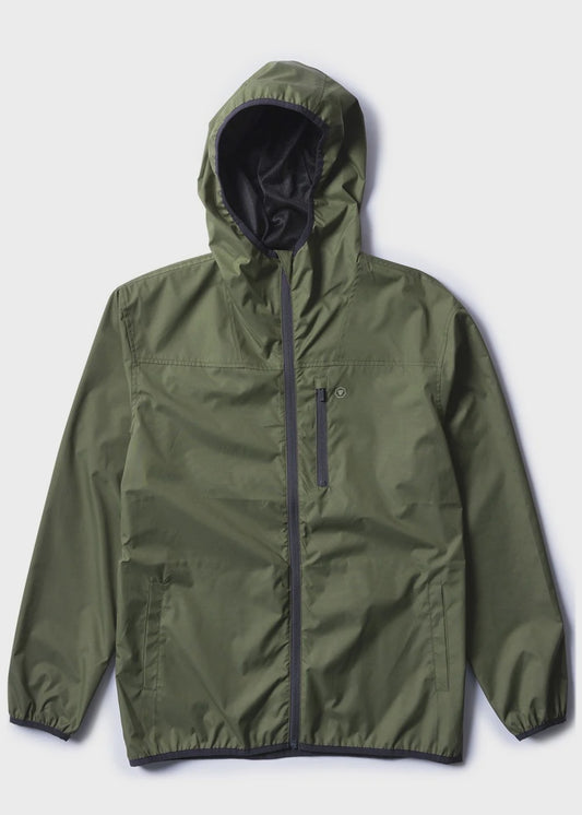 VISSLA OFFSHORE ECO WINDBREAKER - DARK OLIVE