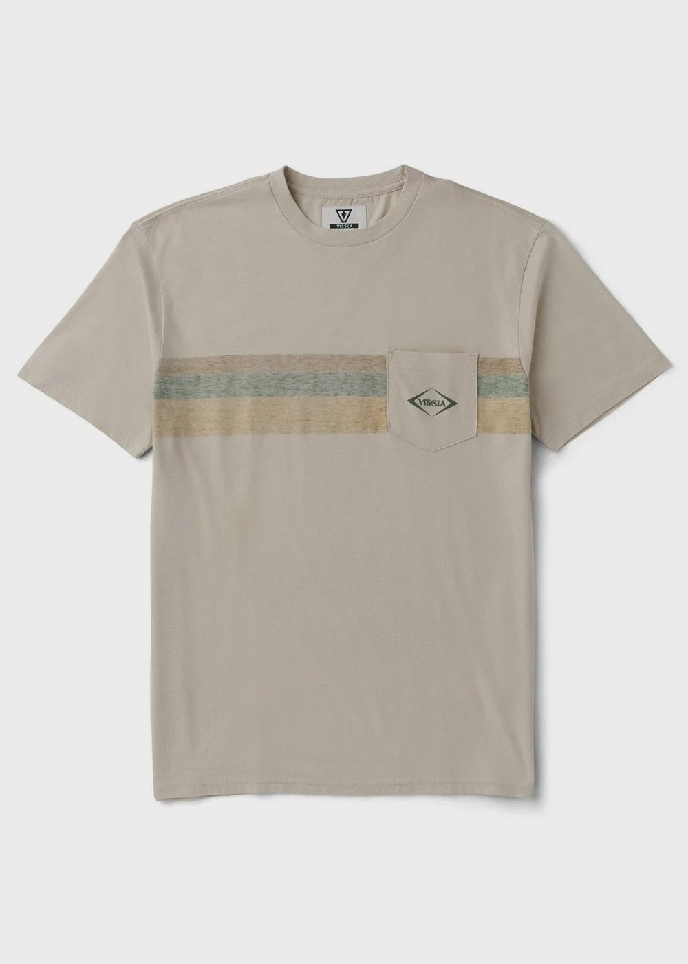 VISSLA SPEED LINE SS TEE - BONE