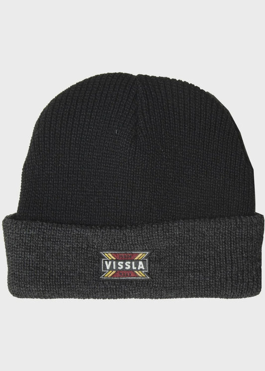 VISSLA SOLID SETS ECO BEANIE - BLACK