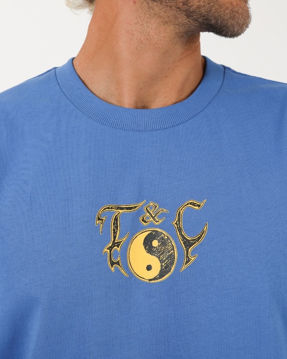 T&C MAJESTIC MENS TEE - PACIFIC BLUE