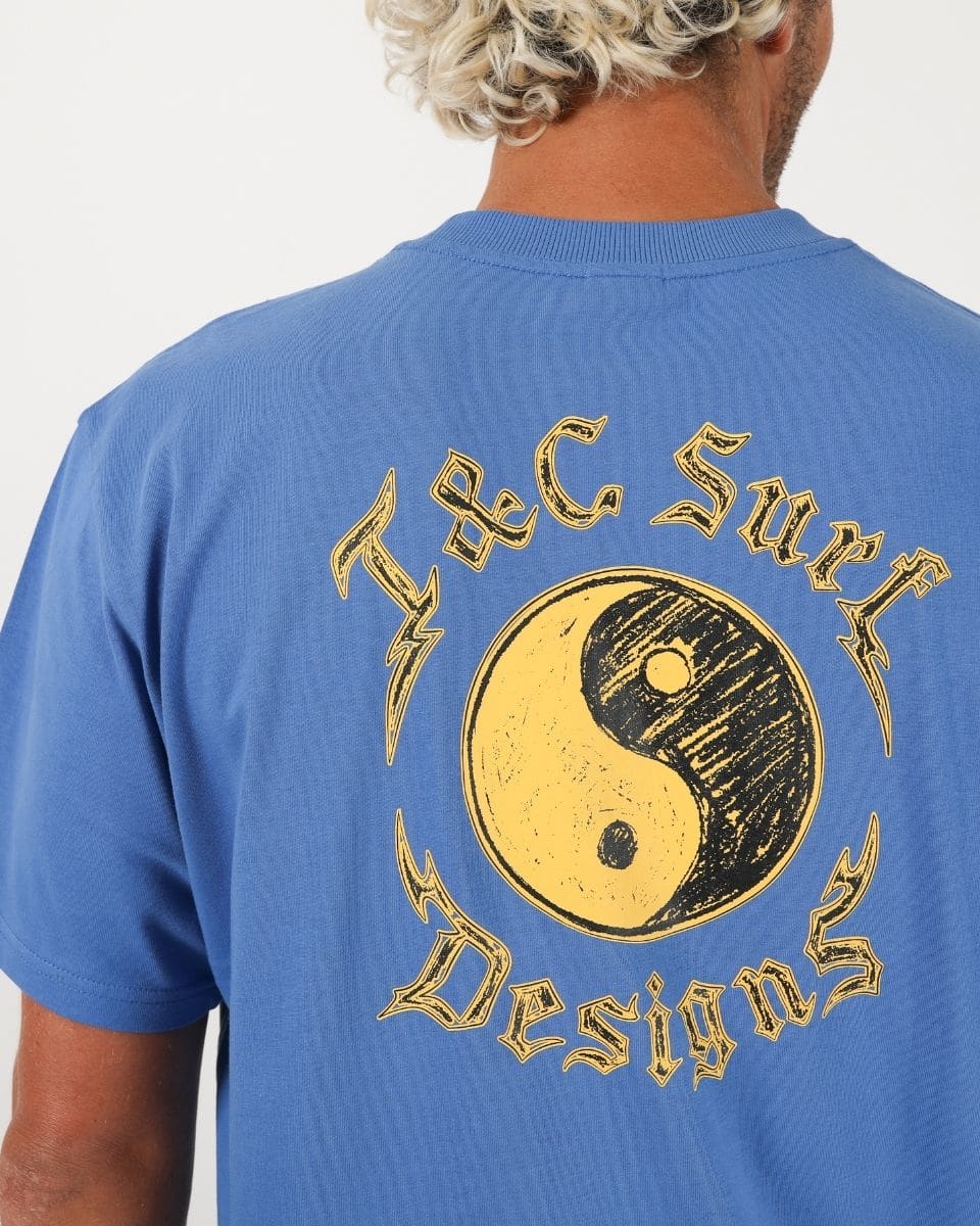 T&C MAJESTIC MENS TEE - PACIFIC BLUE