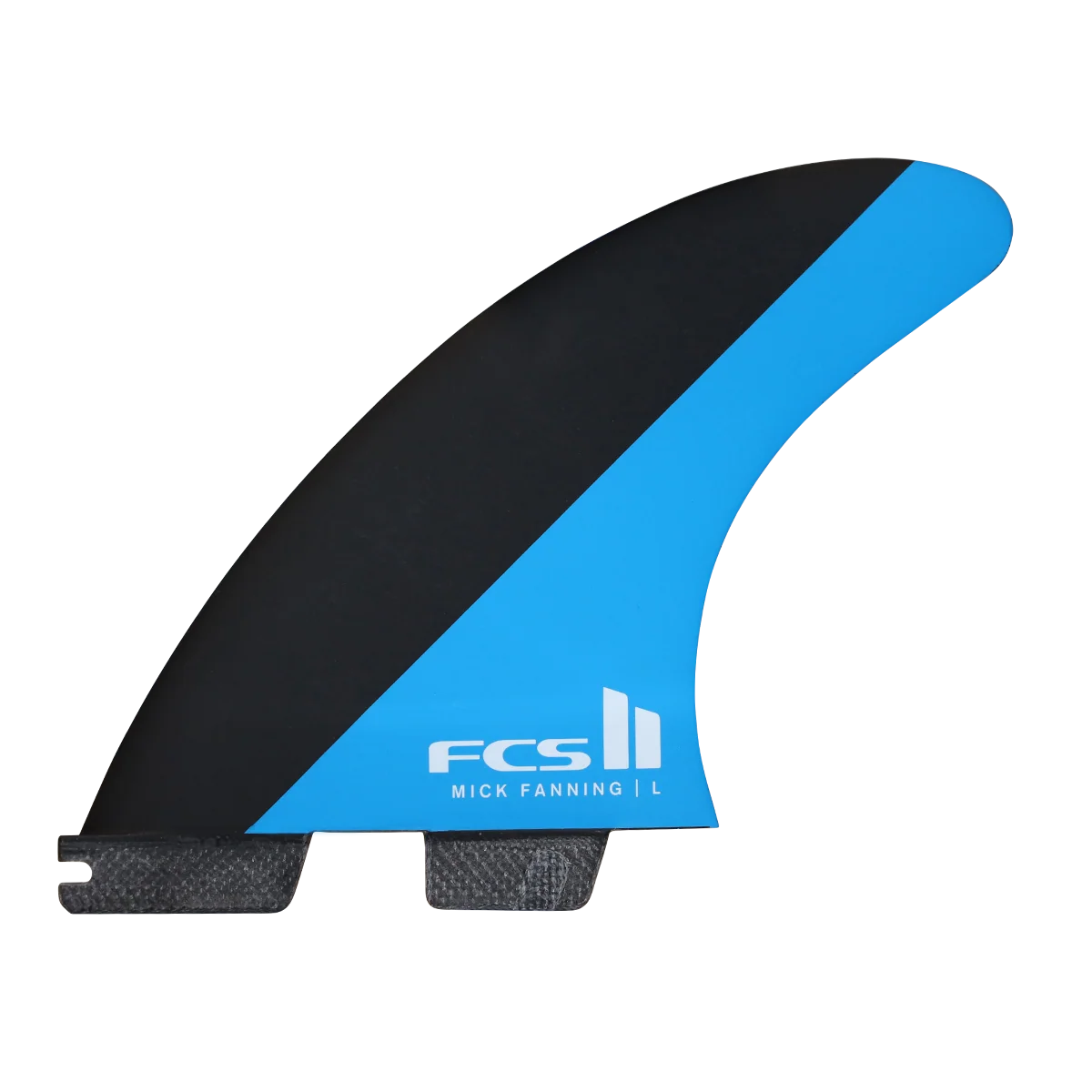 FCS II MF MICK FANNING PC TRI FIN SET - BLACK/BLUE