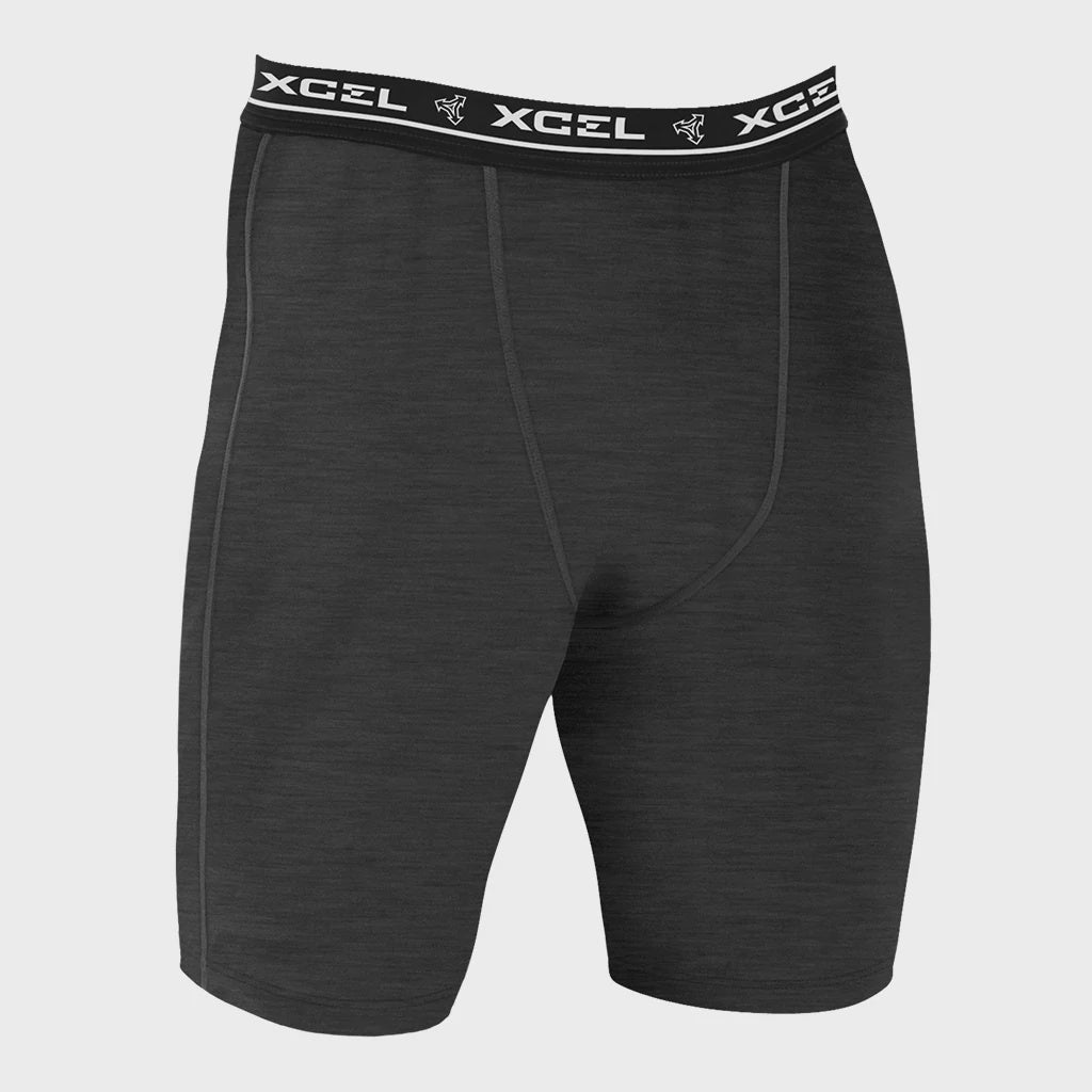 XCEL VENTX UNDERSHORT - BLACK HEATHER