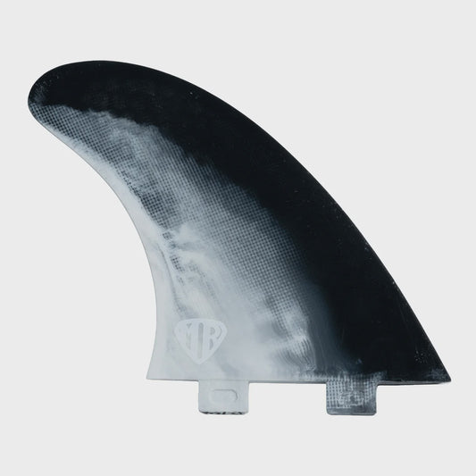 FCS MR TWIN + 1 TWIN FIN SET - BLACK/WHITE SWIRL (OLD FCS)