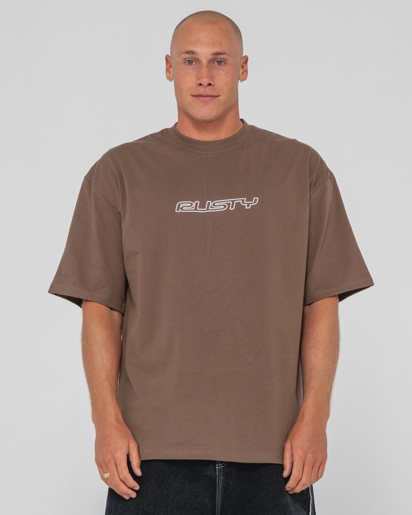 RUSTY FLIP DADDY SHORT SLEEVE TEE - PINECONE
