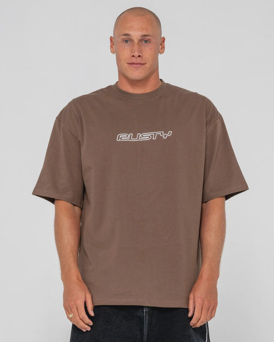 RUSTY FLIP DADDY SHORT SLEEVE TEE - PINECONE
