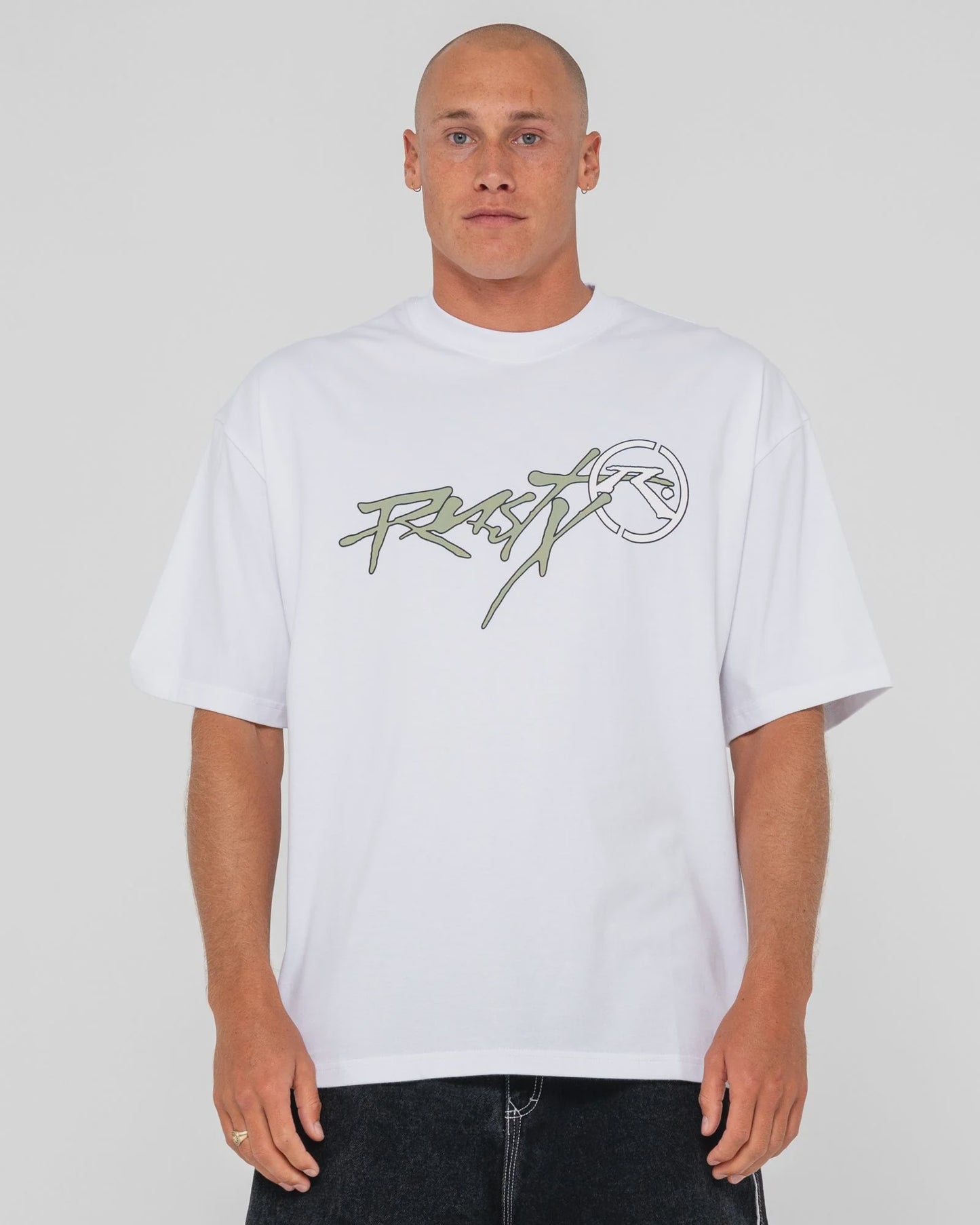 MENS RUSTY HOODUS SHORT SLEEVE TEE - WHITE