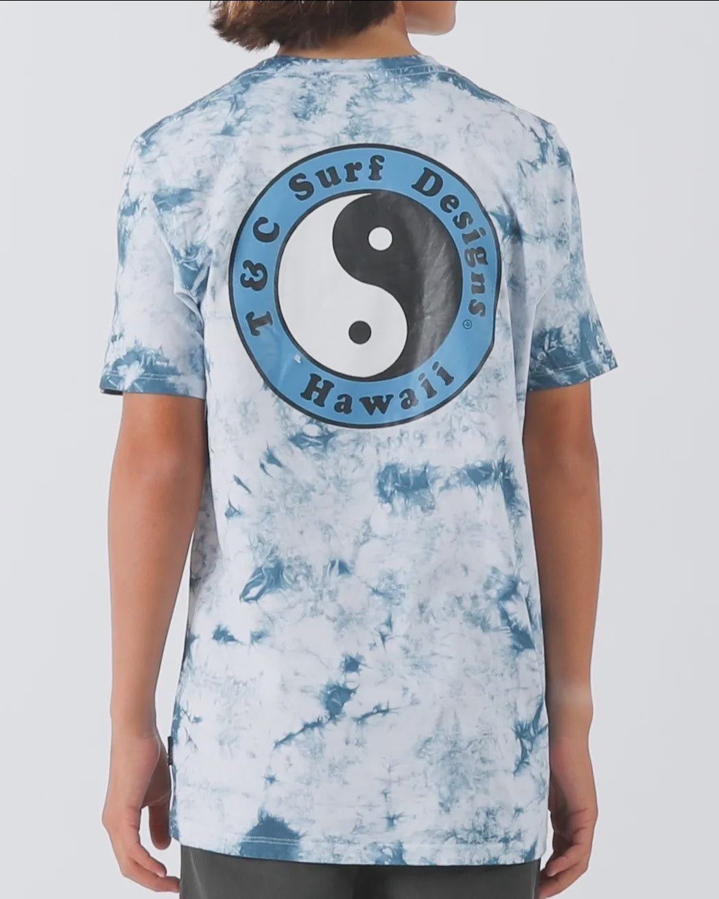 T&C BOYS OG LOGO TIE DYE TEE-WHITE