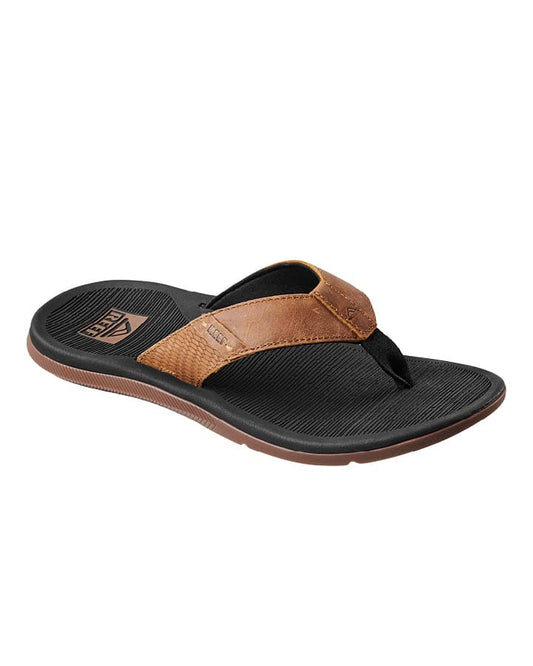 REEF SANTA ANA LE THONGS - BLACK/TAN