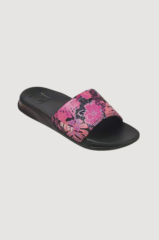 REEF ONE GIRLS SLIDE ORCHID - BLACK/PINK