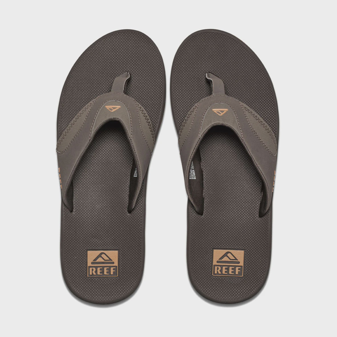 REEF FANNING MENS SANDALS - BROWN GUM