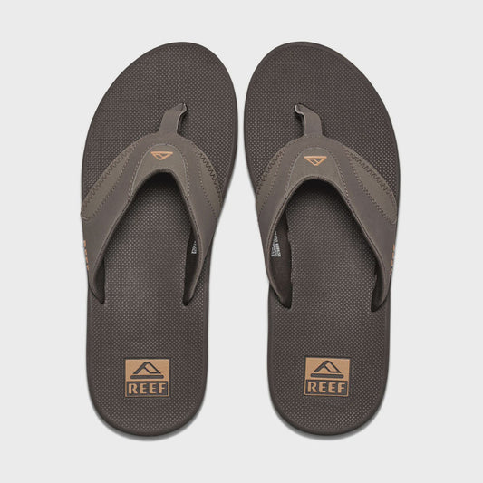 REEF FANNING MENS SANDALS - BROWN GUM