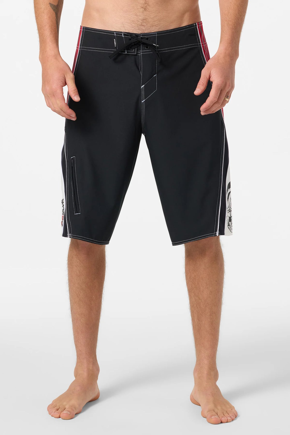 ONEILL SUPERFREAK RE ISSUE Y2K 22" BOARDSHORT - BLACK/RED