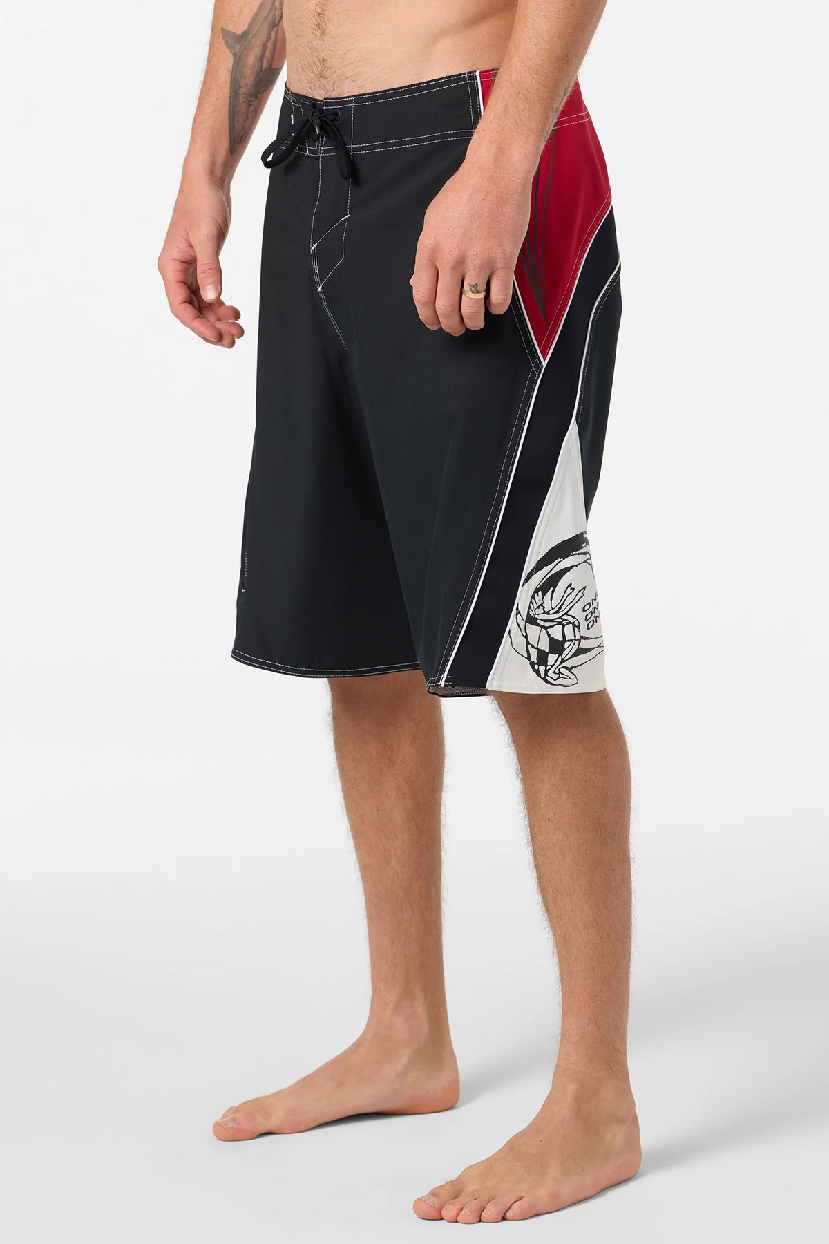 ONEILL SUPERFREAK RE ISSUE Y2K 22" BOARDSHORT - BLACK/RED