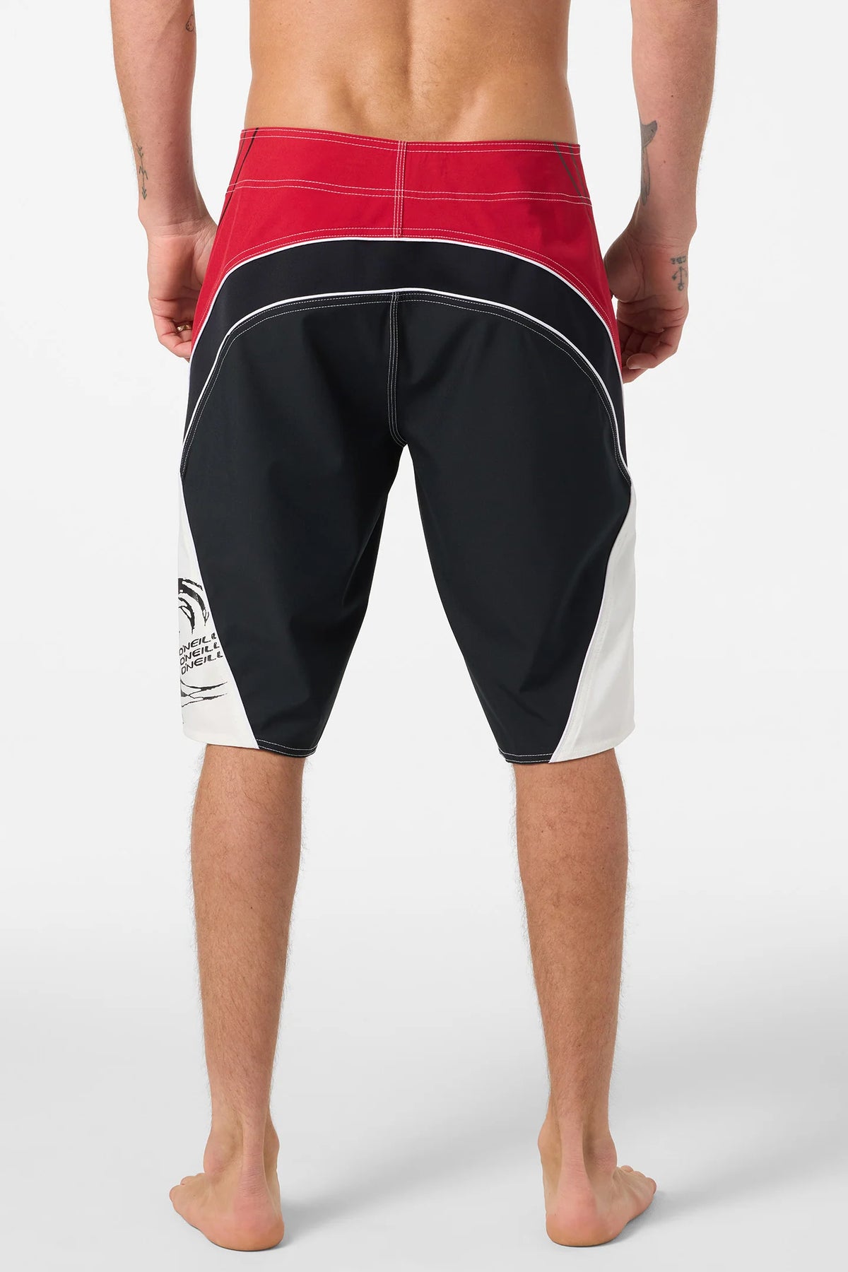 ONEILL SUPERFREAK RE ISSUE Y2K 22" BOARDSHORT - BLACK/RED