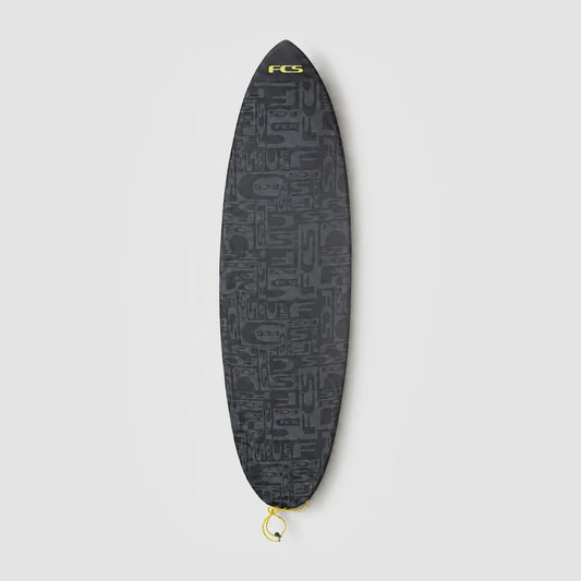 FCS STRETCH FISH COVER - BLACK/YELLOW
