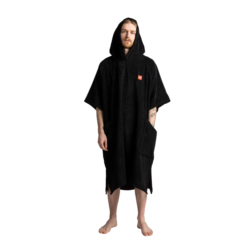 RED MENS HOODED CHANGING ROBE -
