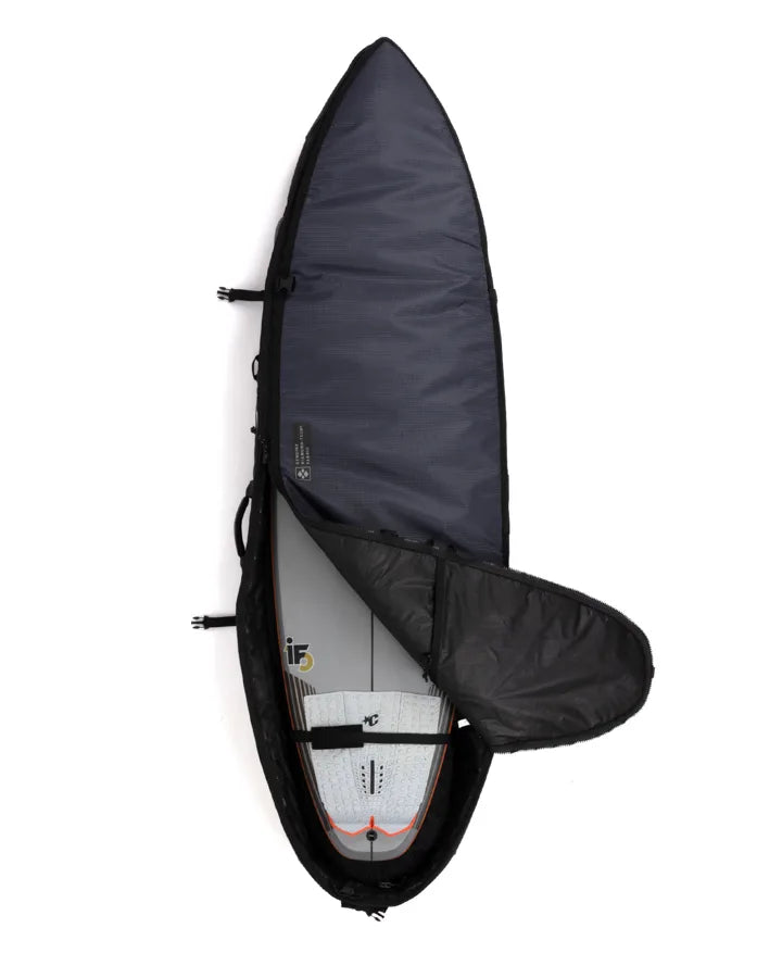 CREATURES SHORTBOARD TRIPLE BOARD COVER - CARBON /TITANIUM