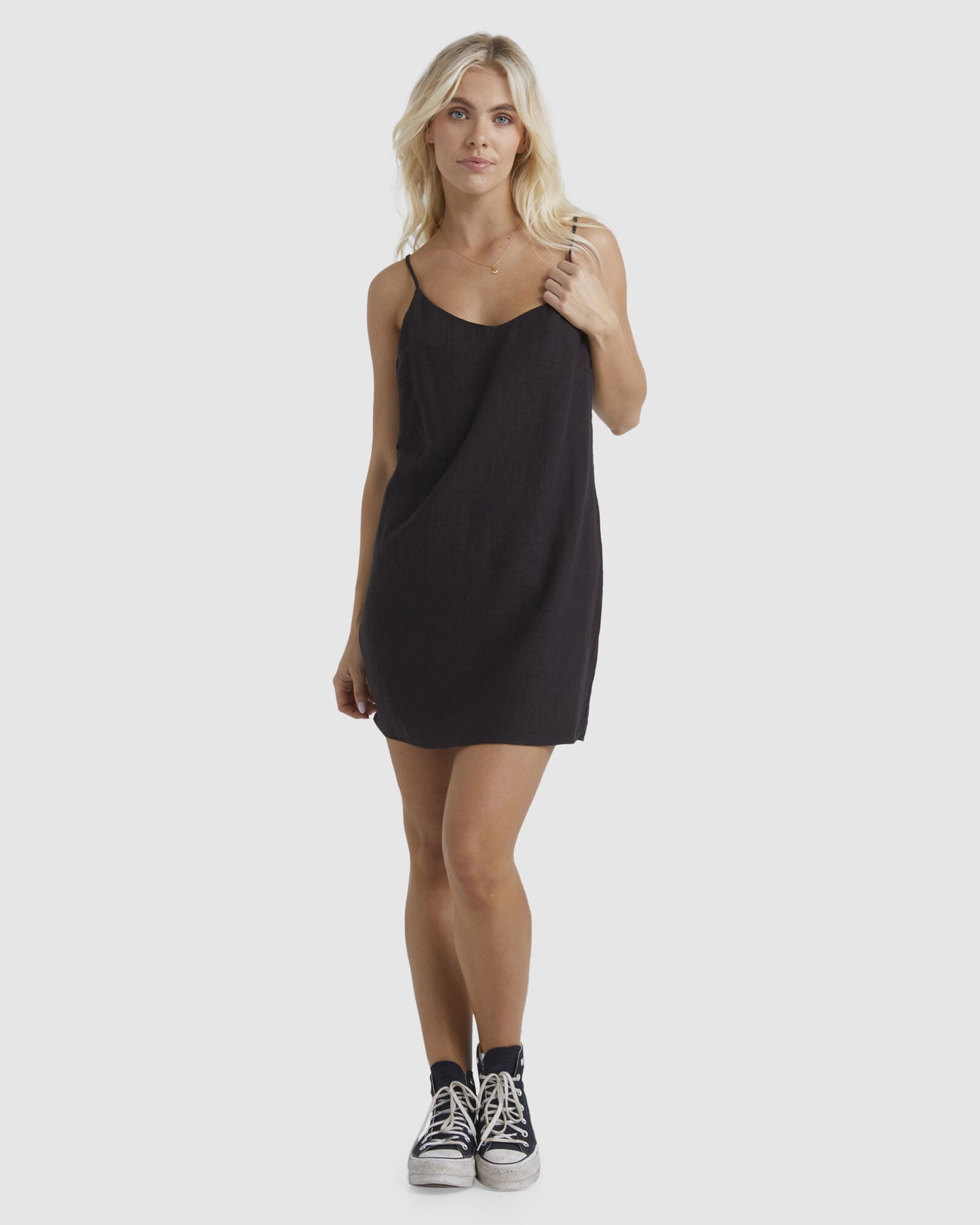 BILLABONG WOMENS SUMMER LOVE DRESS - BLACK