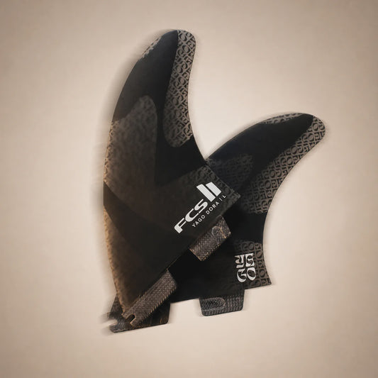 FCS II YAGO DORA SIGNATURE PG TRI FIN SET -  STIFF PERFORMANCE GLASS