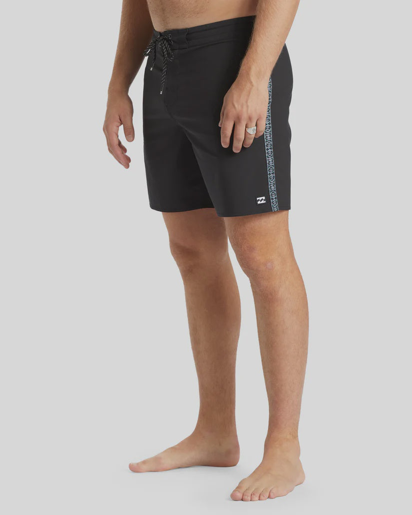 DBAH LOW TIDE  BOARDSHORTS - WASHED BLACK