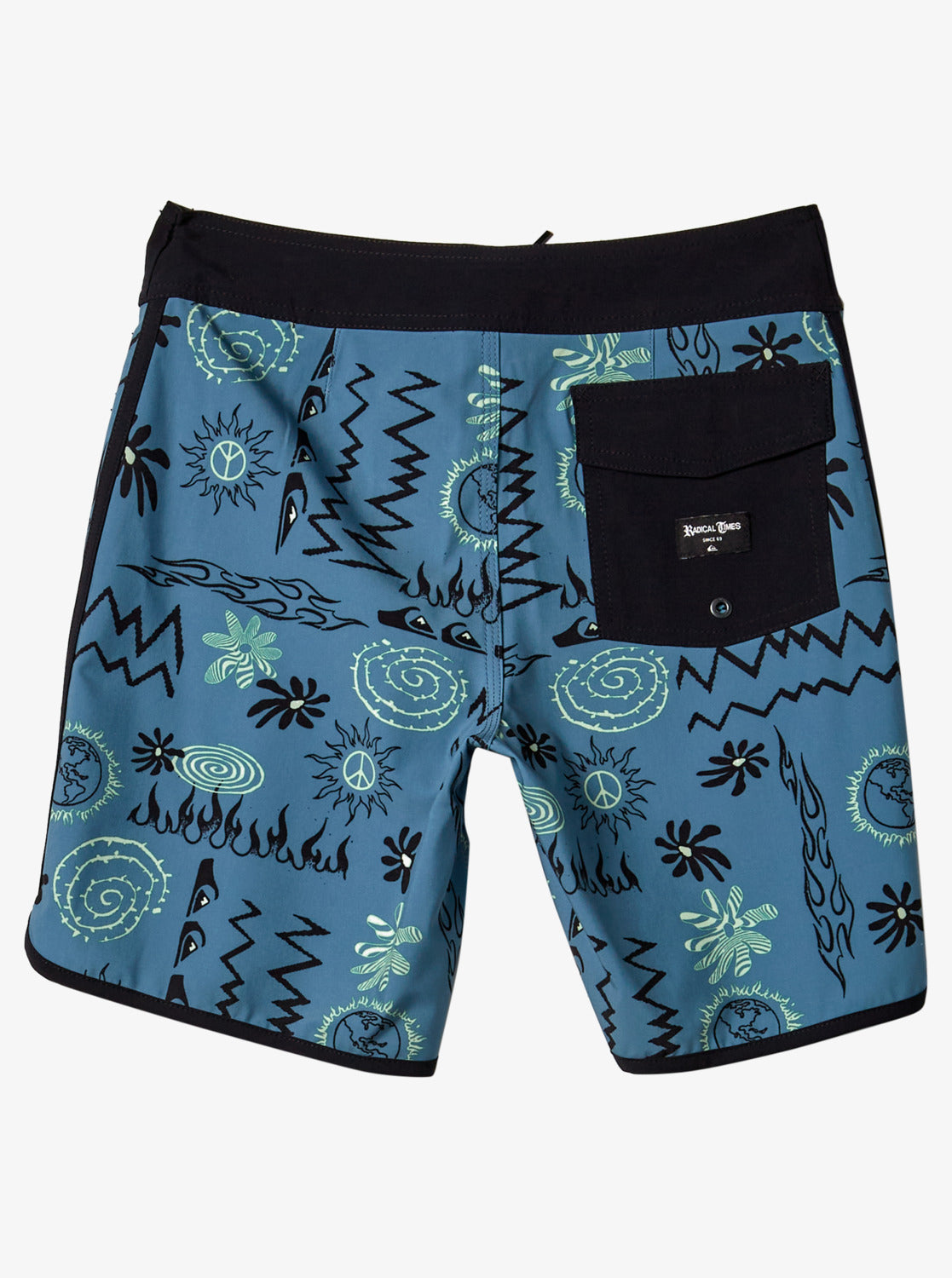 QUIKSILVER SURF SILK RADICAL SCALLOP 16" BOARDSHORTS BOYS - 8-16