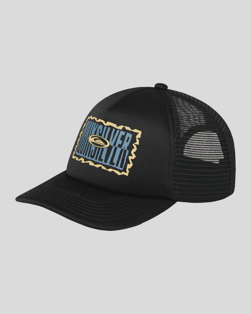 QUIKSILVER VERMIN PACK YOUTH HAT - TRUE BLACK