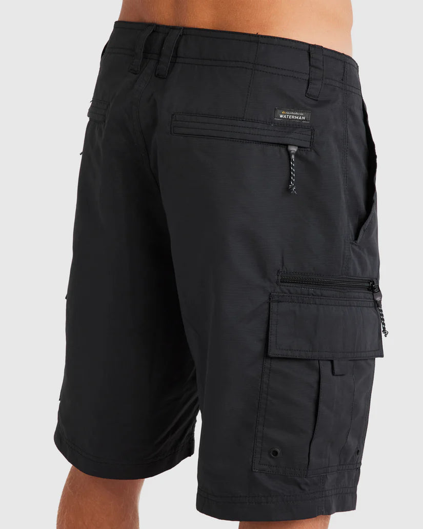 QUIKSILVER MALDIVE ATOLL CARGO SHORTS - BLACK