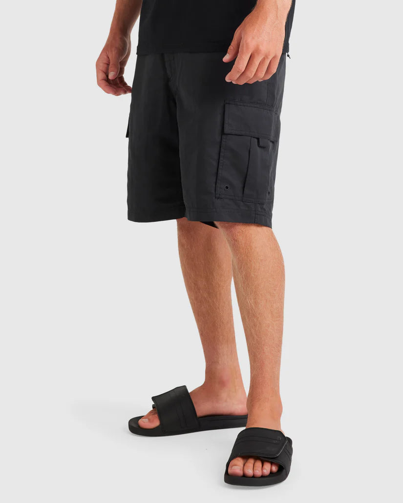 QUIKSILVER MALDIVE ATOLL CARGO SHORTS - BLACK