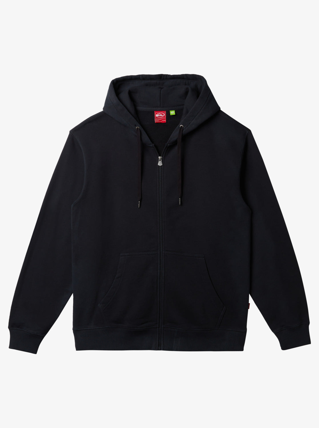 QUIKSILVER SATURN CHROME ZIP UP HOODIE - BLACK