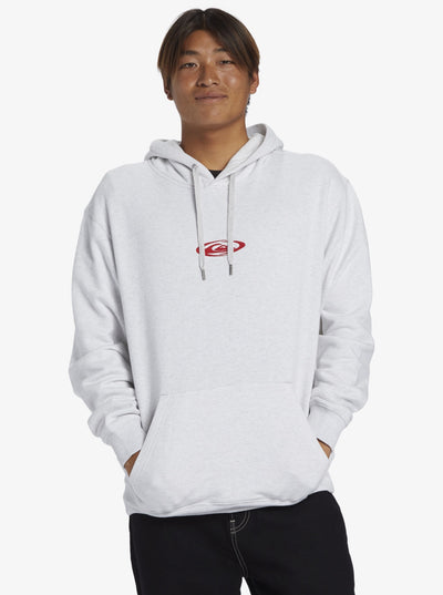 QUIKSILVER SATURN PULLOVER HOODIE - WHITE MARBLE HEATHER