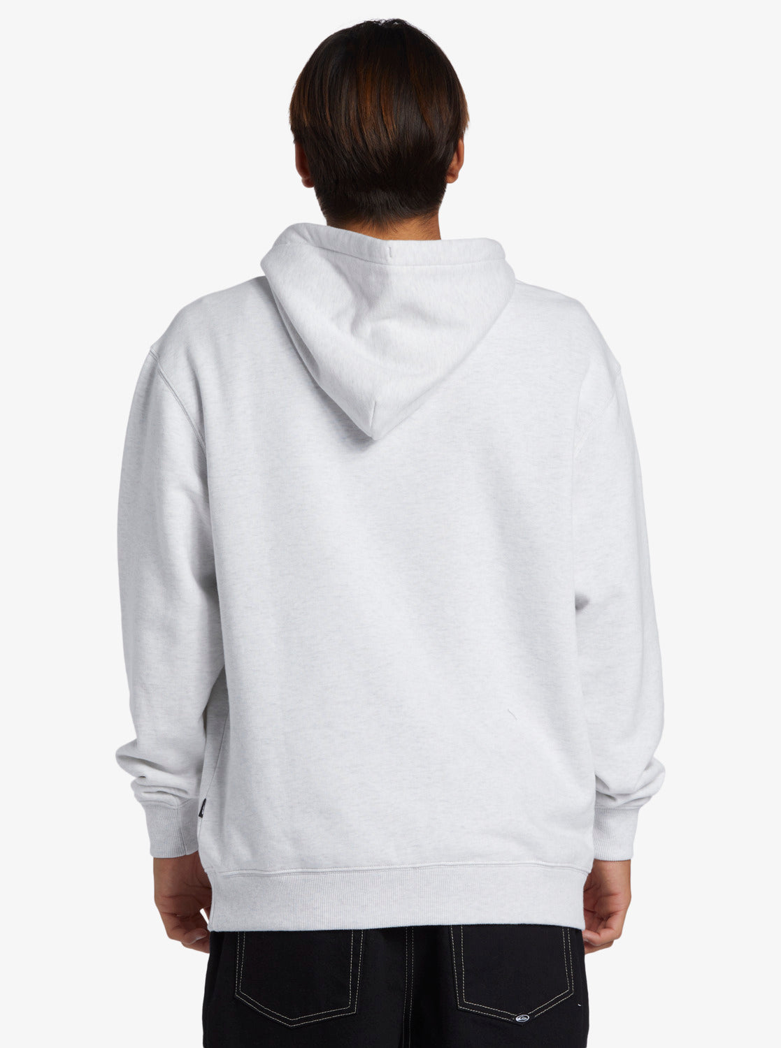 QUIKSILVER SATURN PULLOVER HOODIE - WHITE MARBLE HEATHER