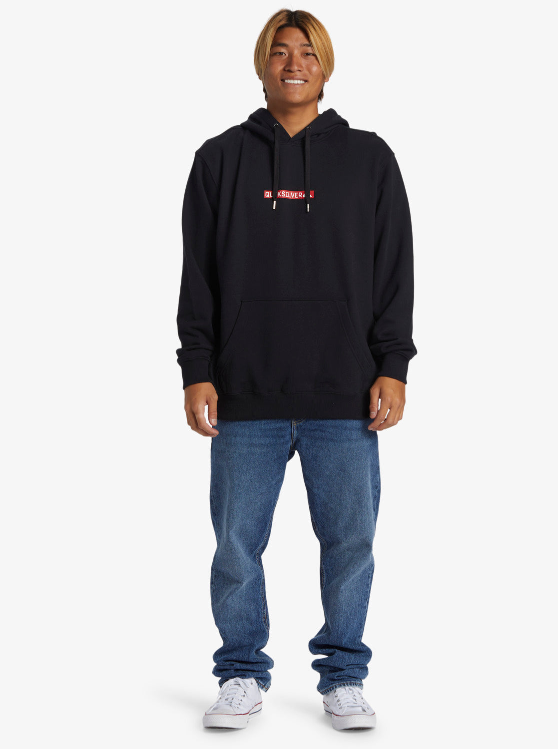 QUIKSILVER DNA CLICKER HOODIE - BLACK